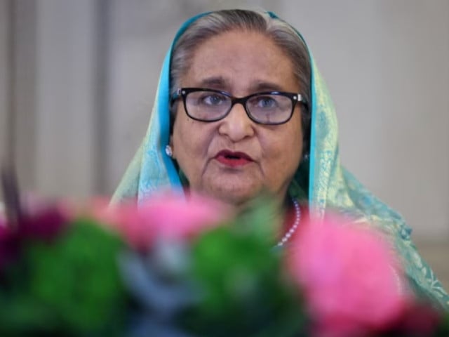 former bangladesh pm sheikh hasina while speaking during the annual munich security conference in munich germany on february 17 2024 photo reuters